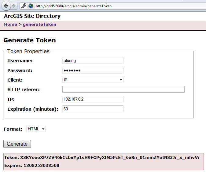 Generate Token